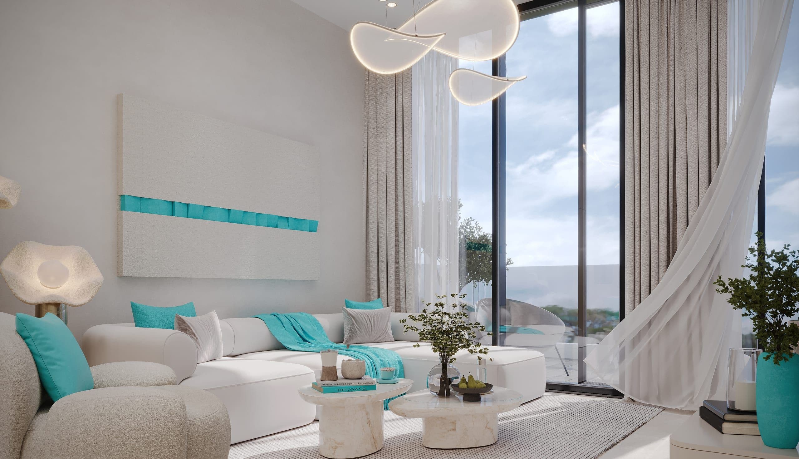 Outdoor-cooled private garden lounges